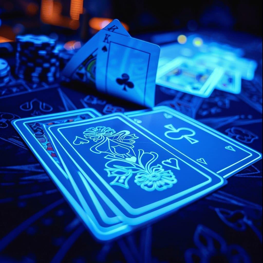 Dealer suka77 menyiapkan permainan Super Sic Bo dengan tiga dadu dalam perangkat kaca berkualitas tinggi